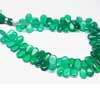 Natural Green Onyx Smooth Pear Drops Briolette Matching Pair Beads Sold per 6 matching beads & Sizes from 9mm to 9.5mm approx. Onyx is a banded variety of chalcedony. It comes in many colors from white to almost all other colors. It is also used for healing purposes. 